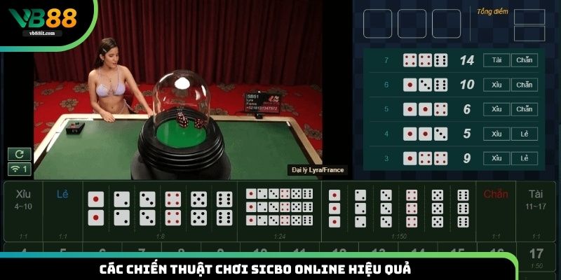 Các chiến thuật chơi tài xỉu online hiệu quả tại VB88